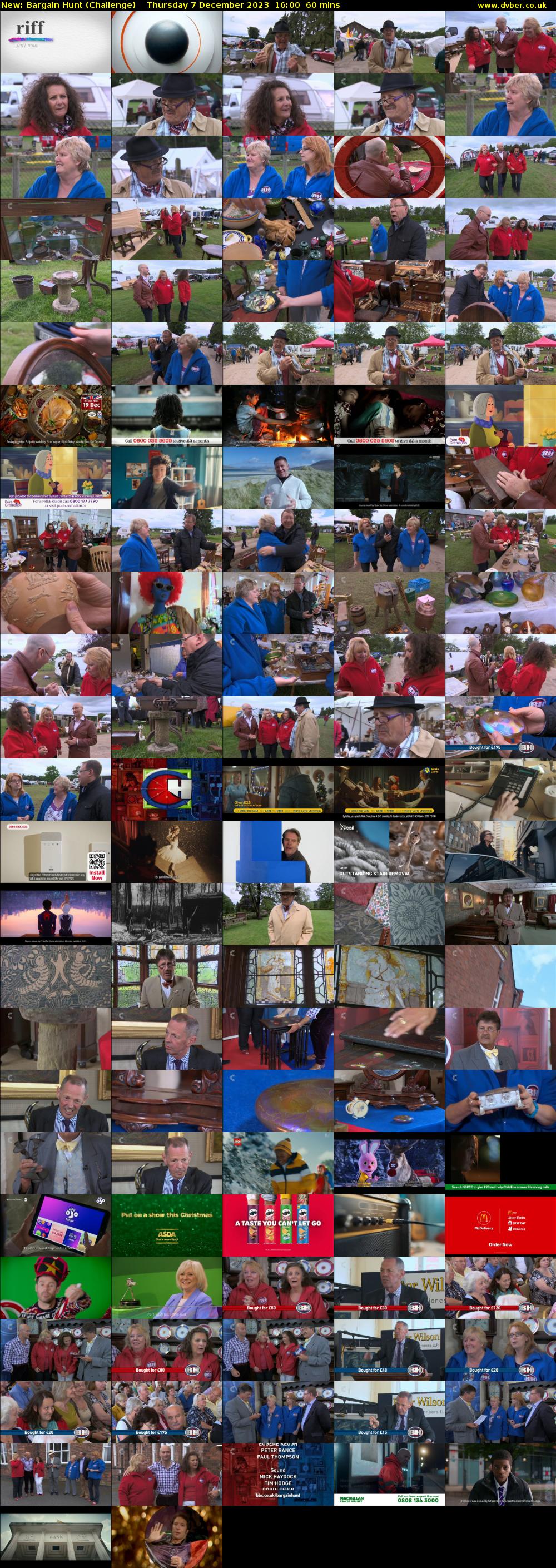 Bargain Hunt (Challenge) Thursday 7 December 2023 16:00 - 17:00