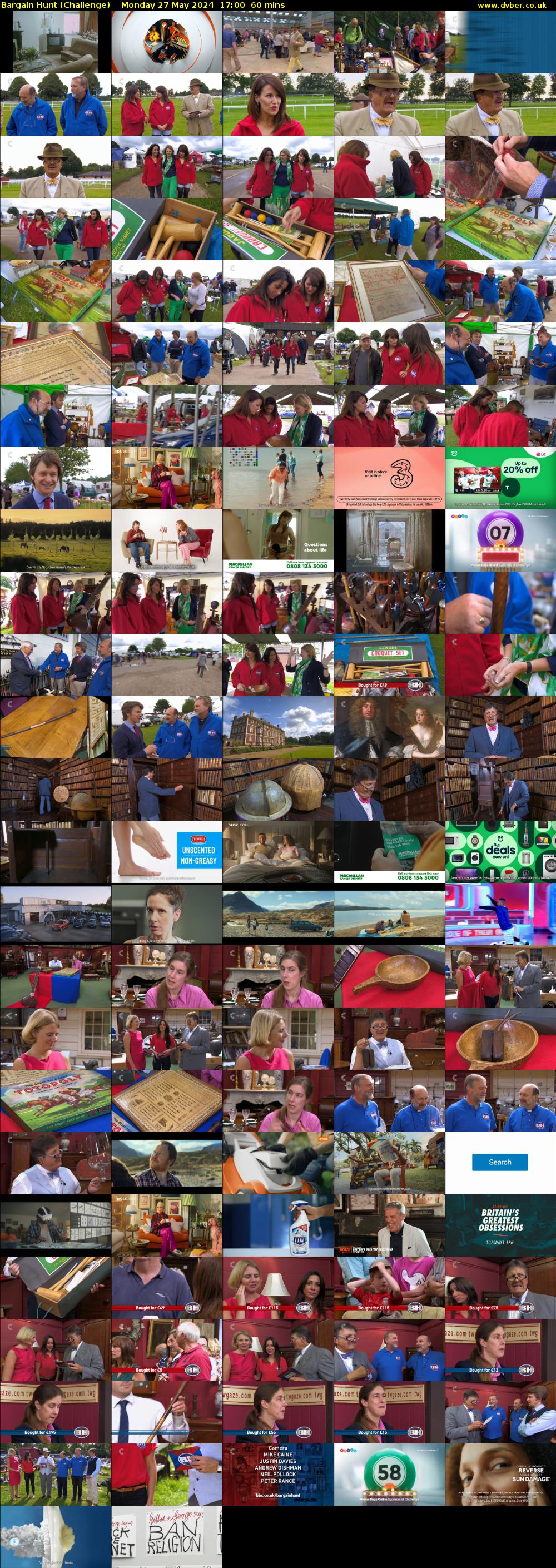 Bargain Hunt (Challenge) Monday 27 May 2024 17:00 - 18:00