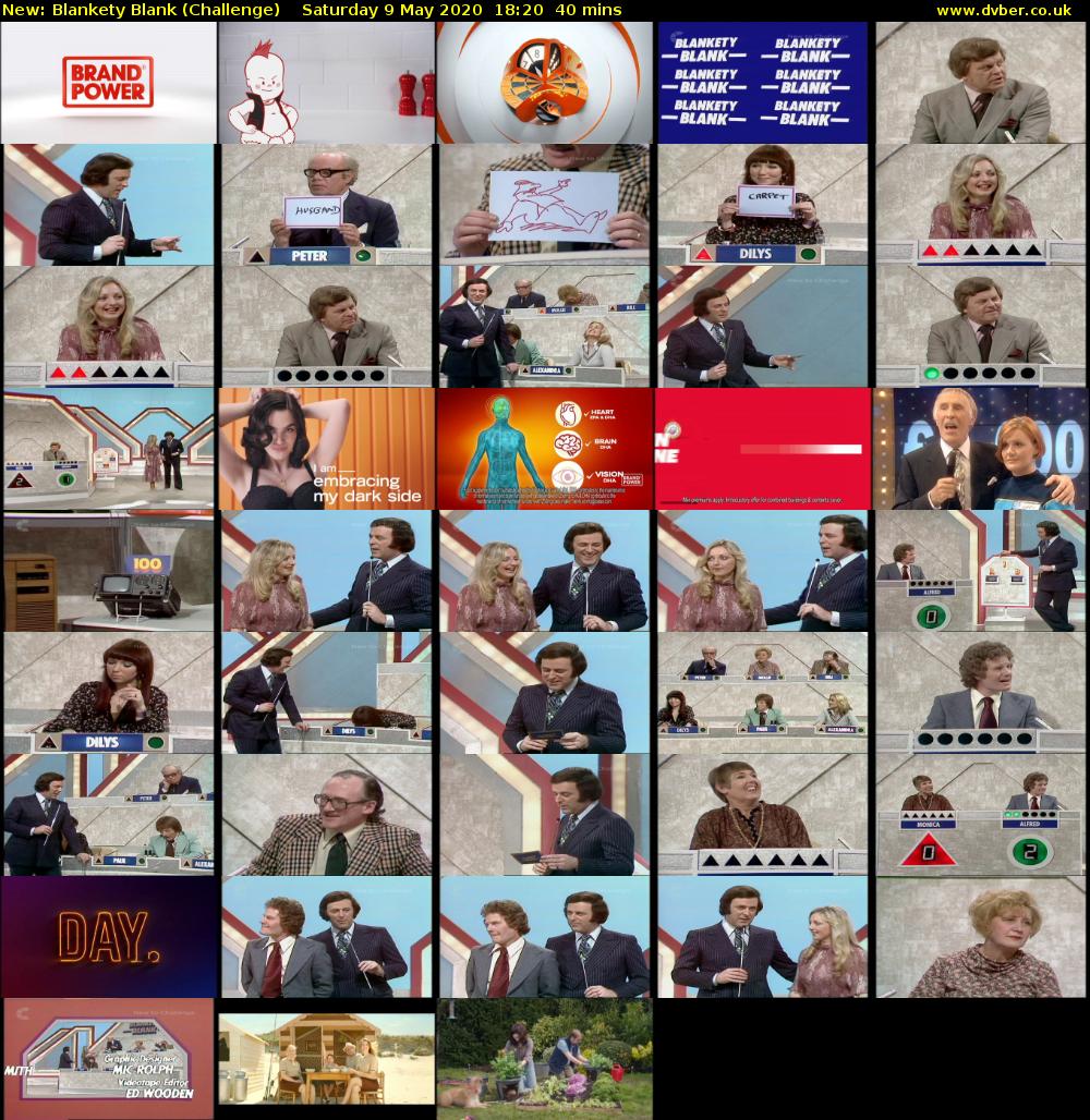 Blankety Blank (Challenge) Saturday 9 May 2020 18:20 - 19:00
