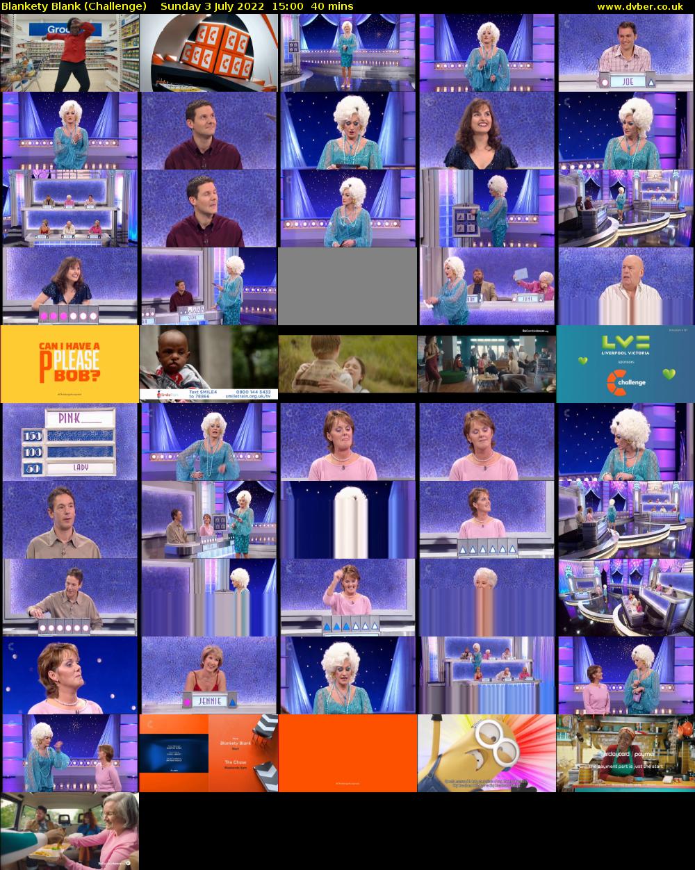 Blankety Blank (Challenge) Sunday 3 July 2022 15:00 - 15:40