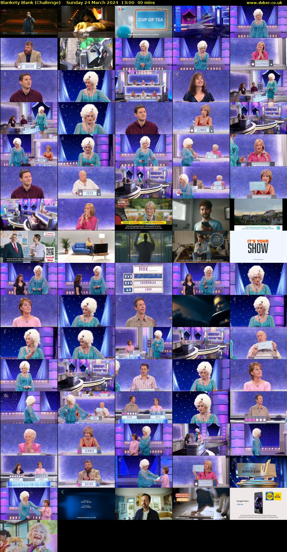 Blankety Blank (Challenge) Sunday 24 March 2024 13:00 - 13:40