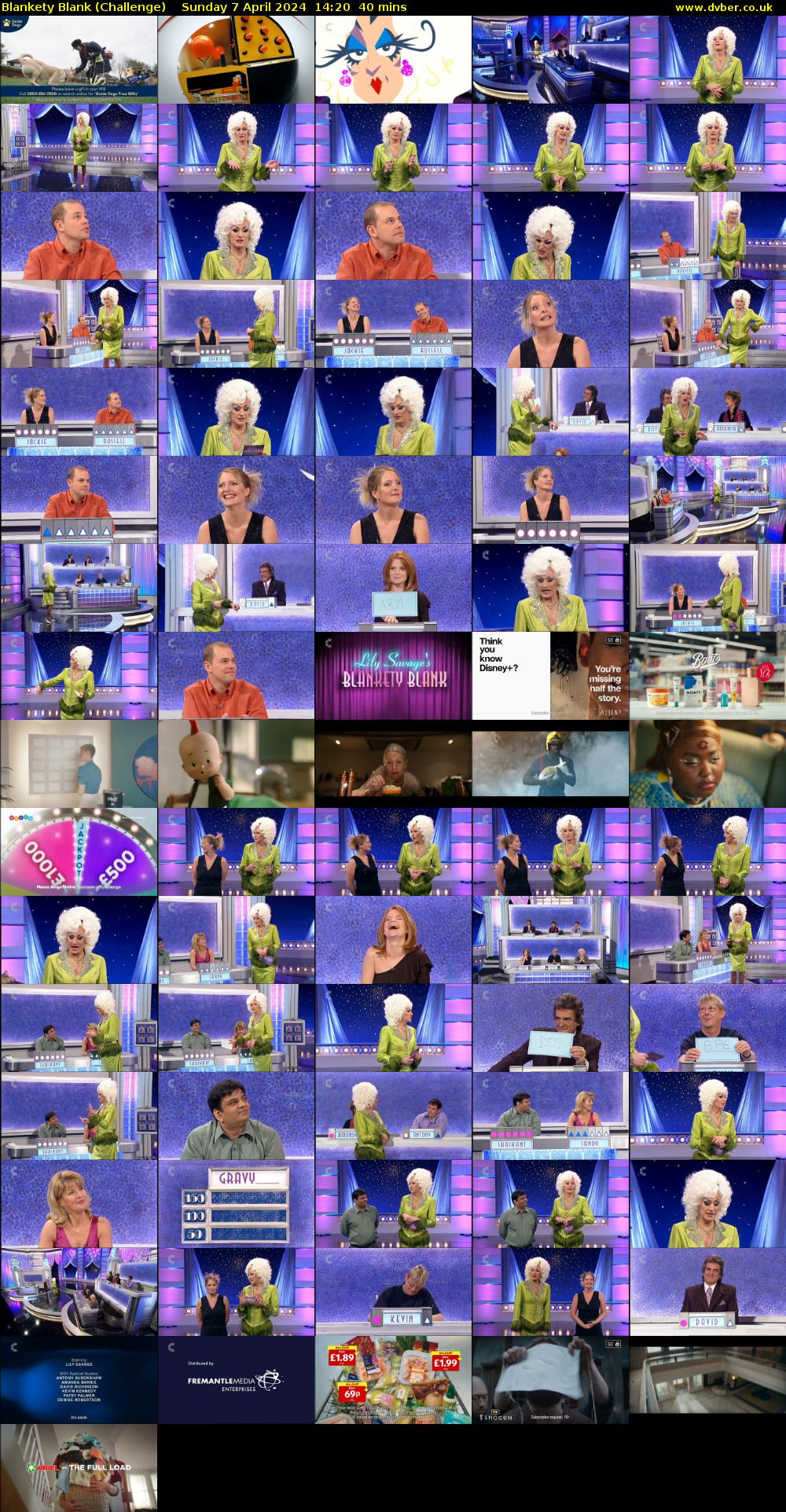 Blankety Blank (Challenge) Sunday 7 April 2024 14:20 - 15:00