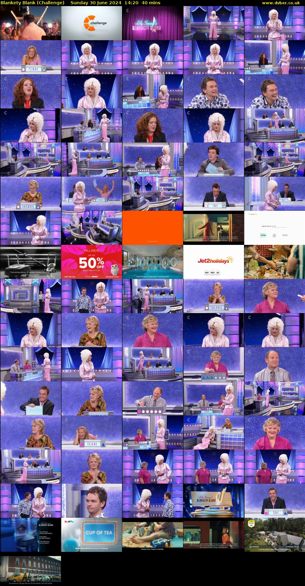 Blankety Blank (Challenge) Sunday 30 June 2024 14:20 - 15:00