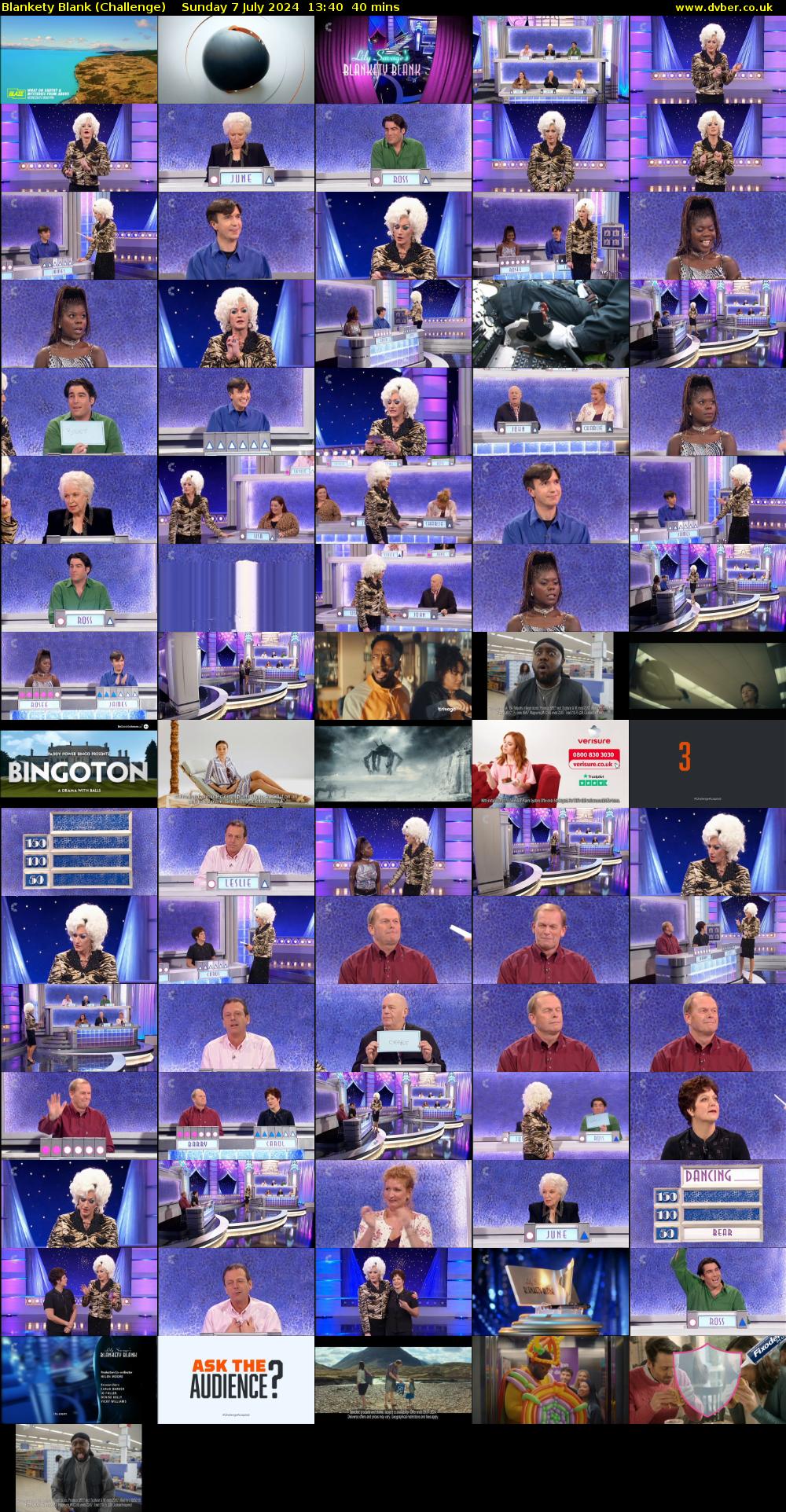 Blankety Blank (Challenge) Sunday 7 July 2024 13:40 - 14:20