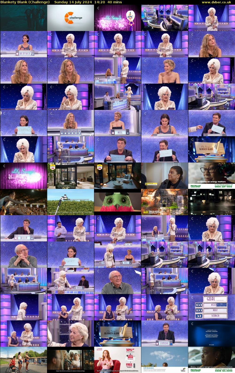Blankety Blank (Challenge) Sunday 14 July 2024 14:20 - 15:00
