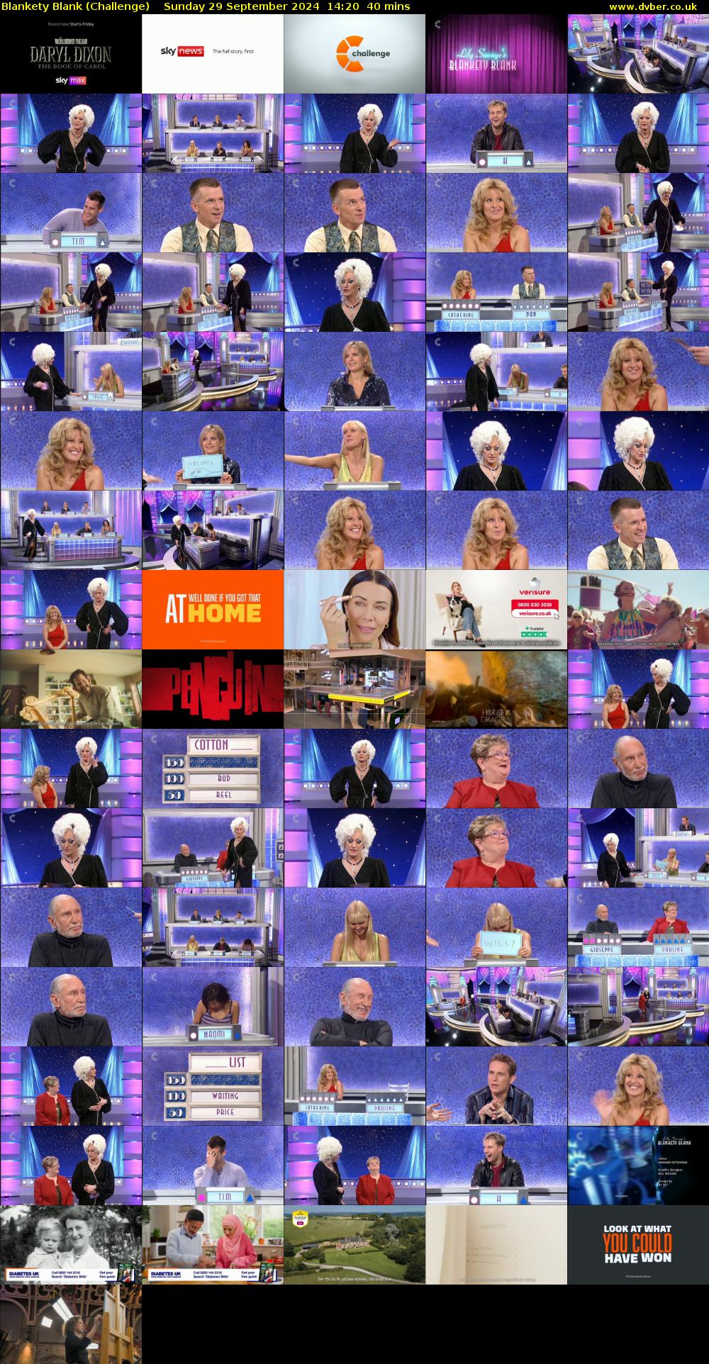 Blankety Blank (Challenge) Sunday 29 September 2024 14:20 - 15:00