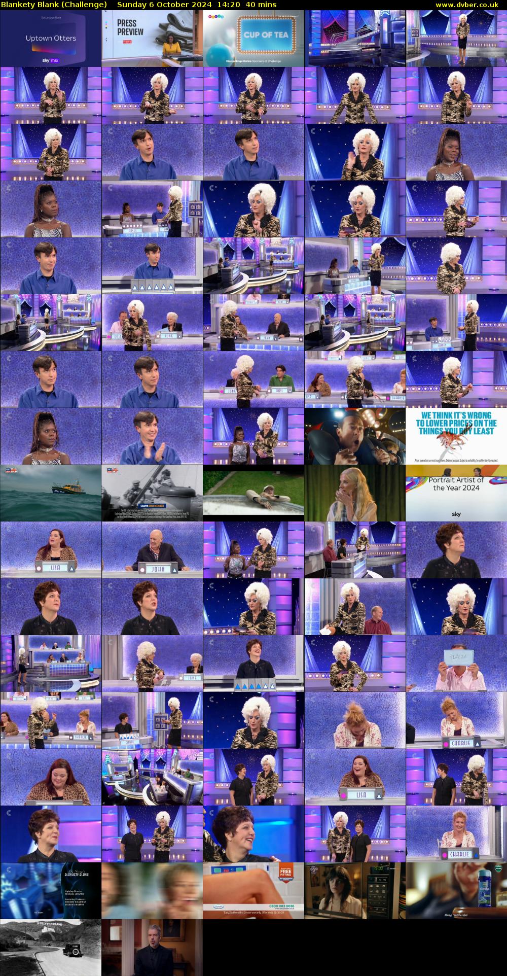 Blankety Blank (Challenge) Sunday 6 October 2024 14:20 - 15:00