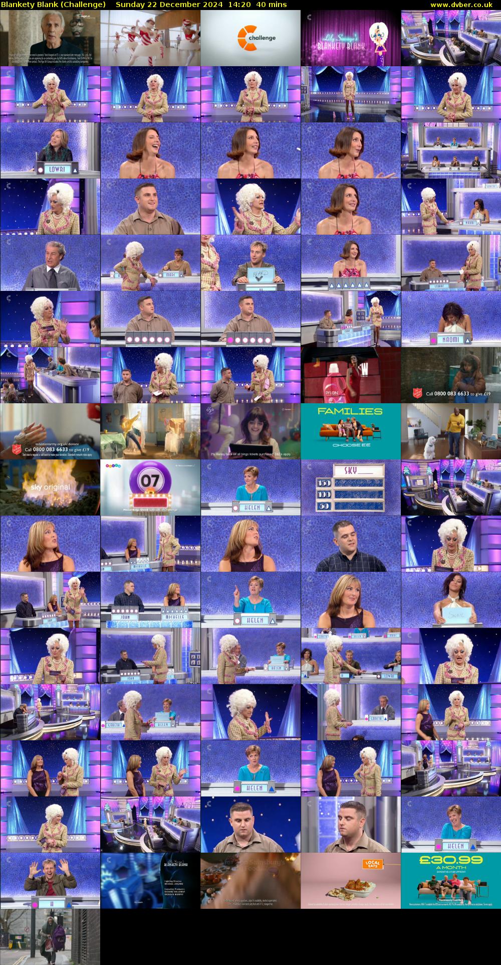 Blankety Blank (Challenge) Sunday 22 December 2024 14:20 - 15:00