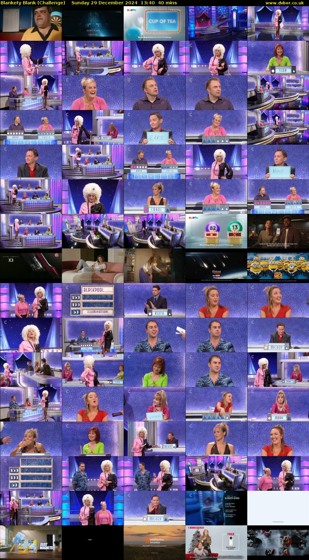 Blankety Blank (Challenge) Sunday 29 December 2024 13:40 - 14:20