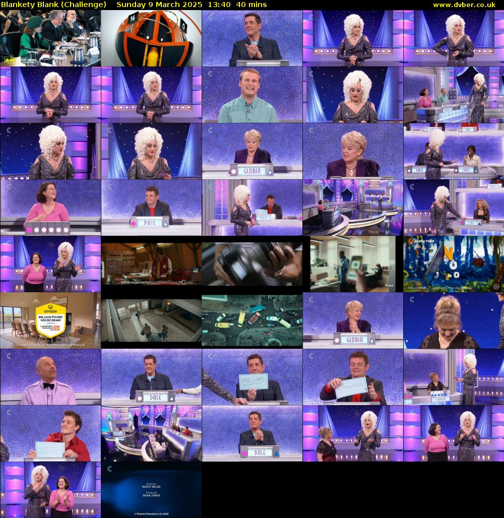 Blankety Blank (Challenge) Sunday 9 March 2025 13:40 - 14:20