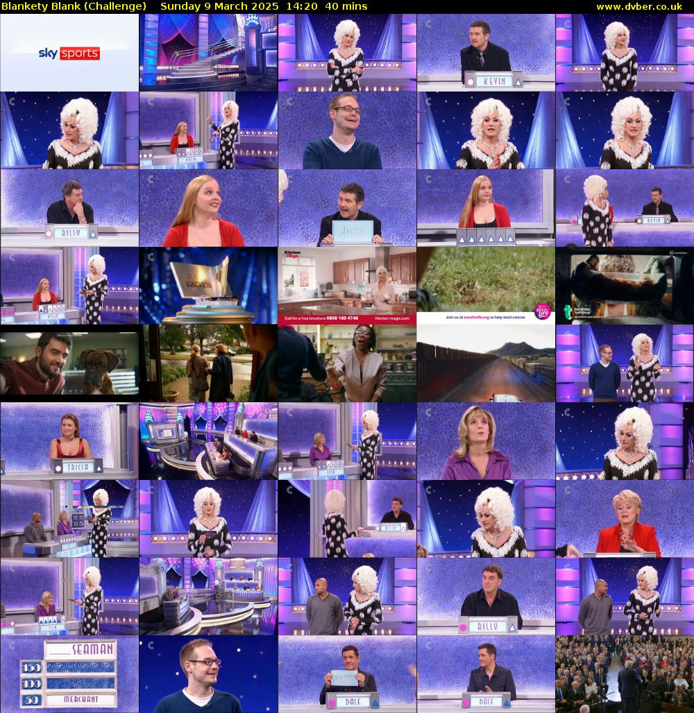 Blankety Blank (Challenge) Sunday 9 March 2025 14:20 - 15:00