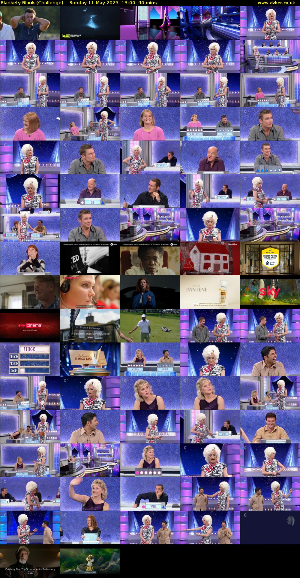 Blankety Blank (Challenge) Sunday 11 May 2025 13:00 - 13:40