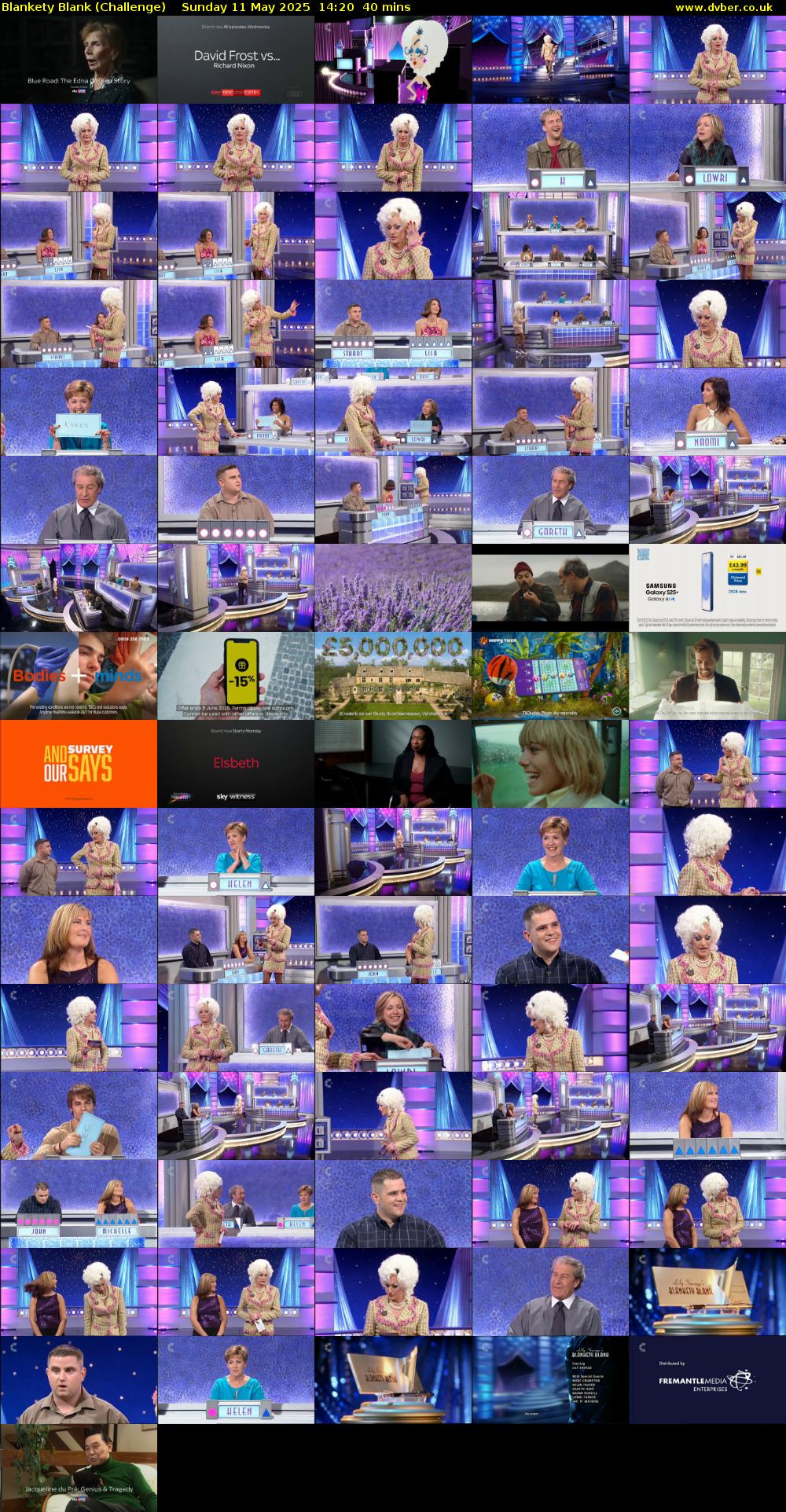 Blankety Blank (Challenge) Sunday 11 May 2025 14:20 - 15:00