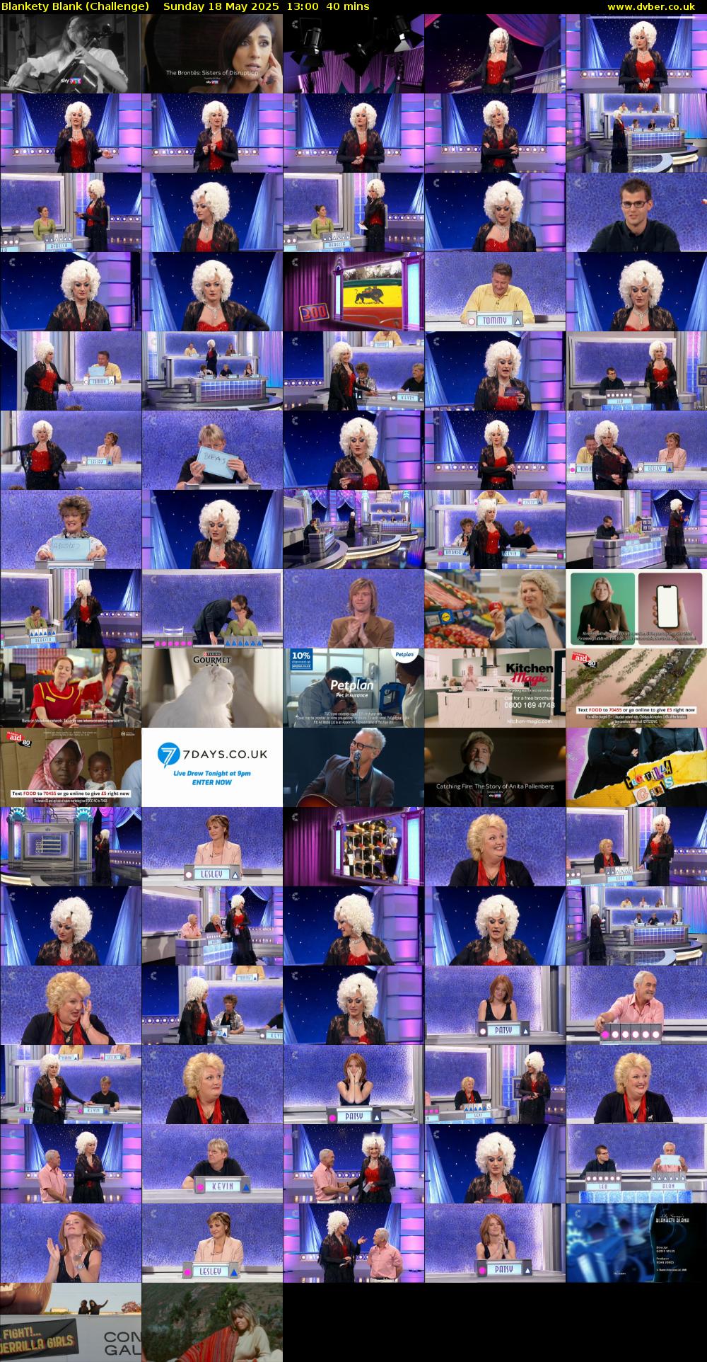 Blankety Blank (Challenge) Sunday 18 May 2025 13:00 - 13:40
