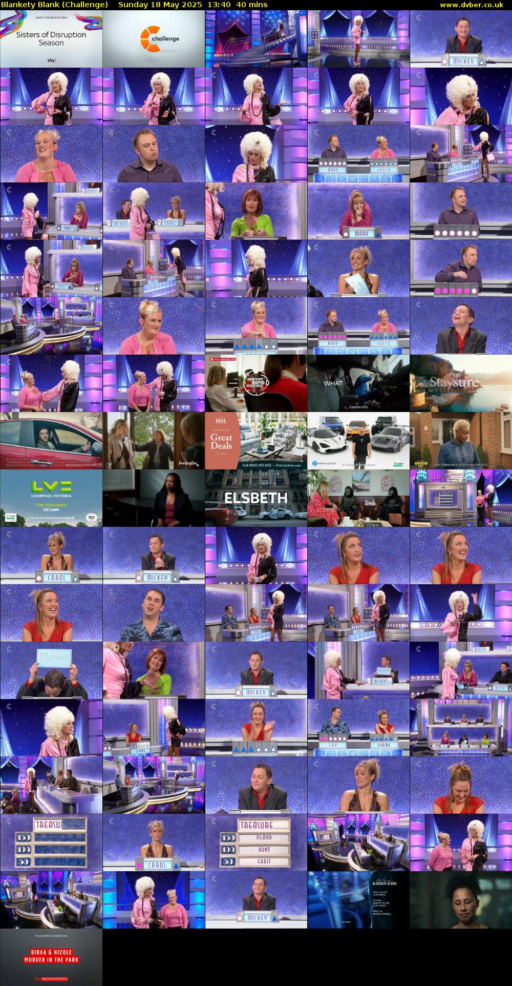Blankety Blank (Challenge) Sunday 18 May 2025 13:40 - 14:20
