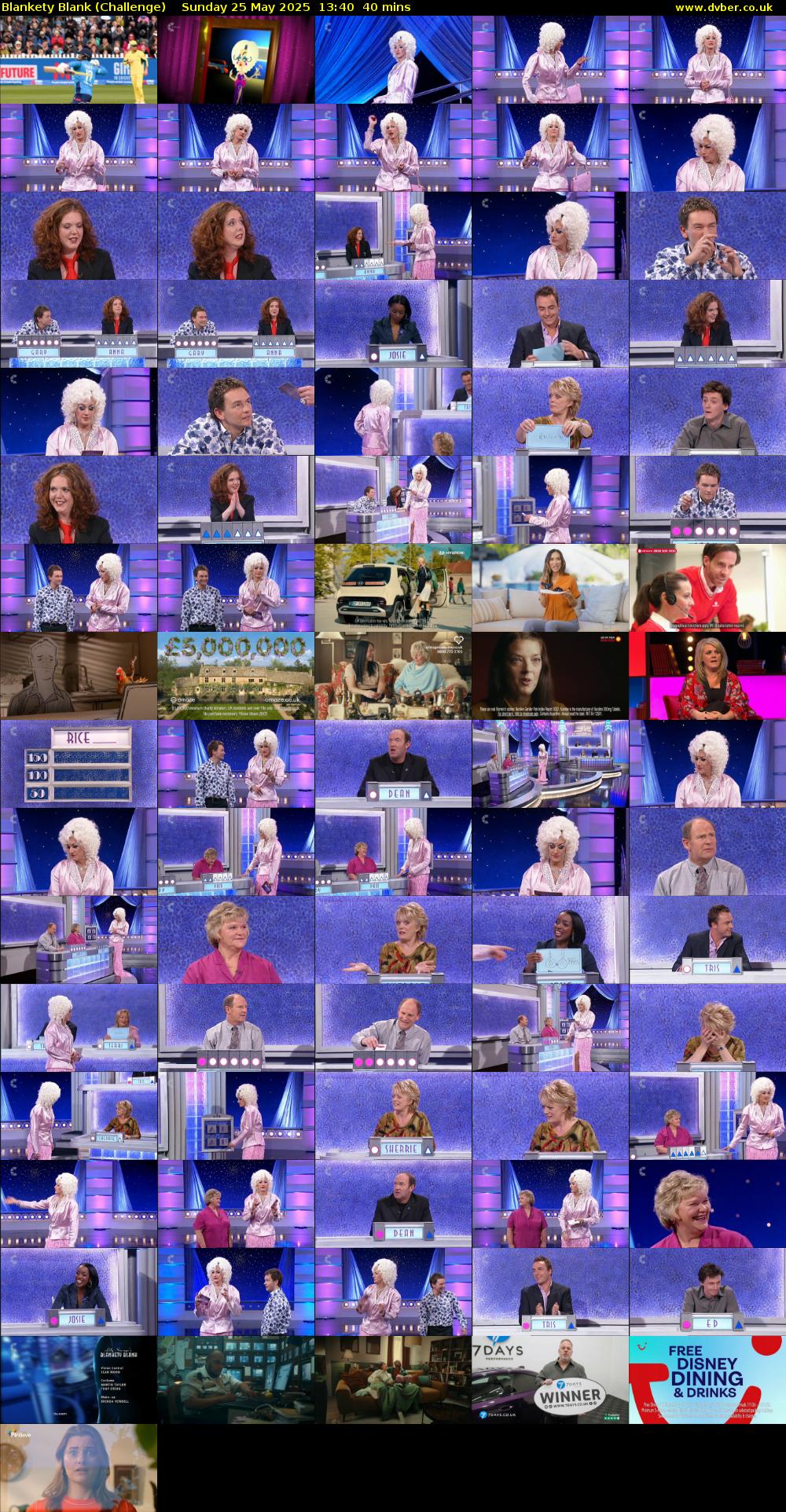 Blankety Blank (Challenge) Sunday 25 May 2025 13:40 - 14:20