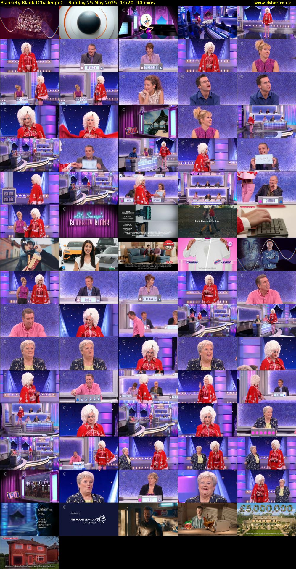 Blankety Blank (Challenge) Sunday 25 May 2025 14:20 - 15:00