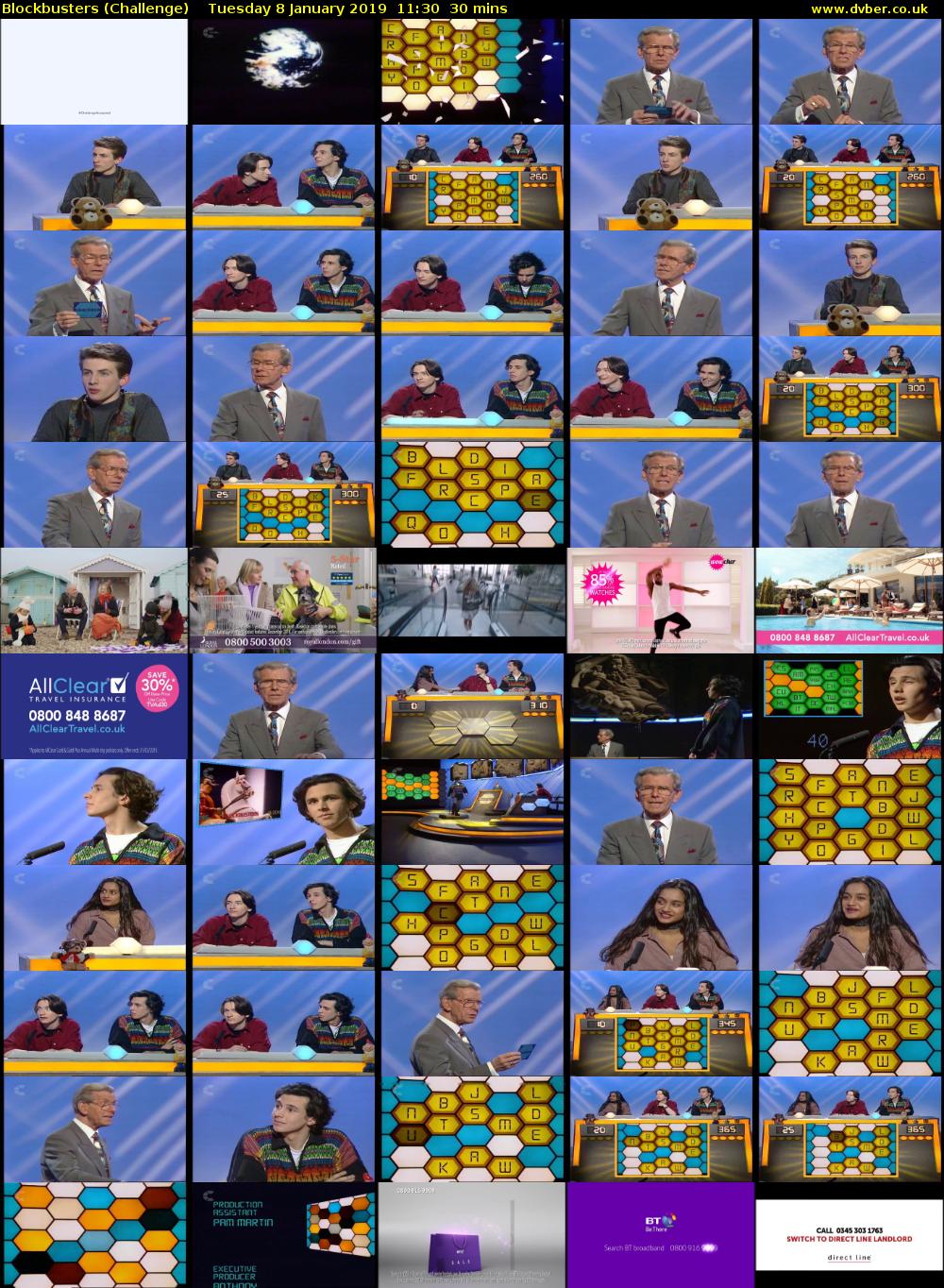 Blockbusters (Challenge) Tuesday 8 January 2019 11:30 - 12:00