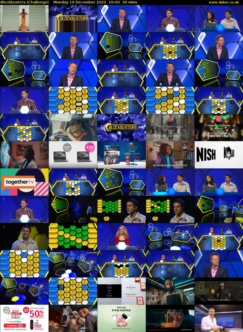 Blockbusters (Challenge) Monday 19 December 2022 10:00 - 10:30