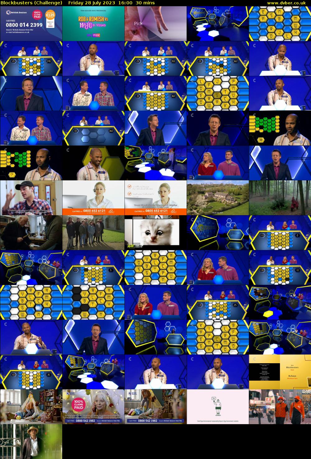 Blockbusters (Challenge) Friday 28 July 2023 16:00 - 16:30