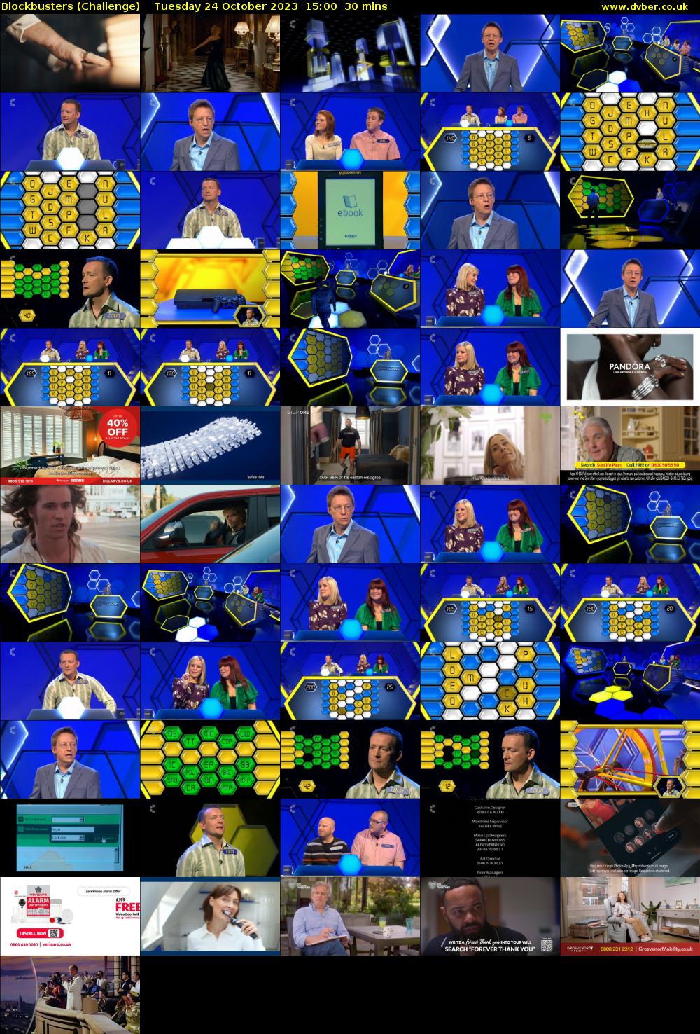 Blockbusters (Challenge) Tuesday 24 October 2023 15:00 - 15:30