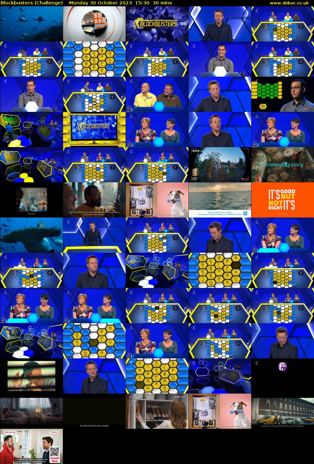 Blockbusters (Challenge) Monday 30 October 2023 15:30 - 16:00