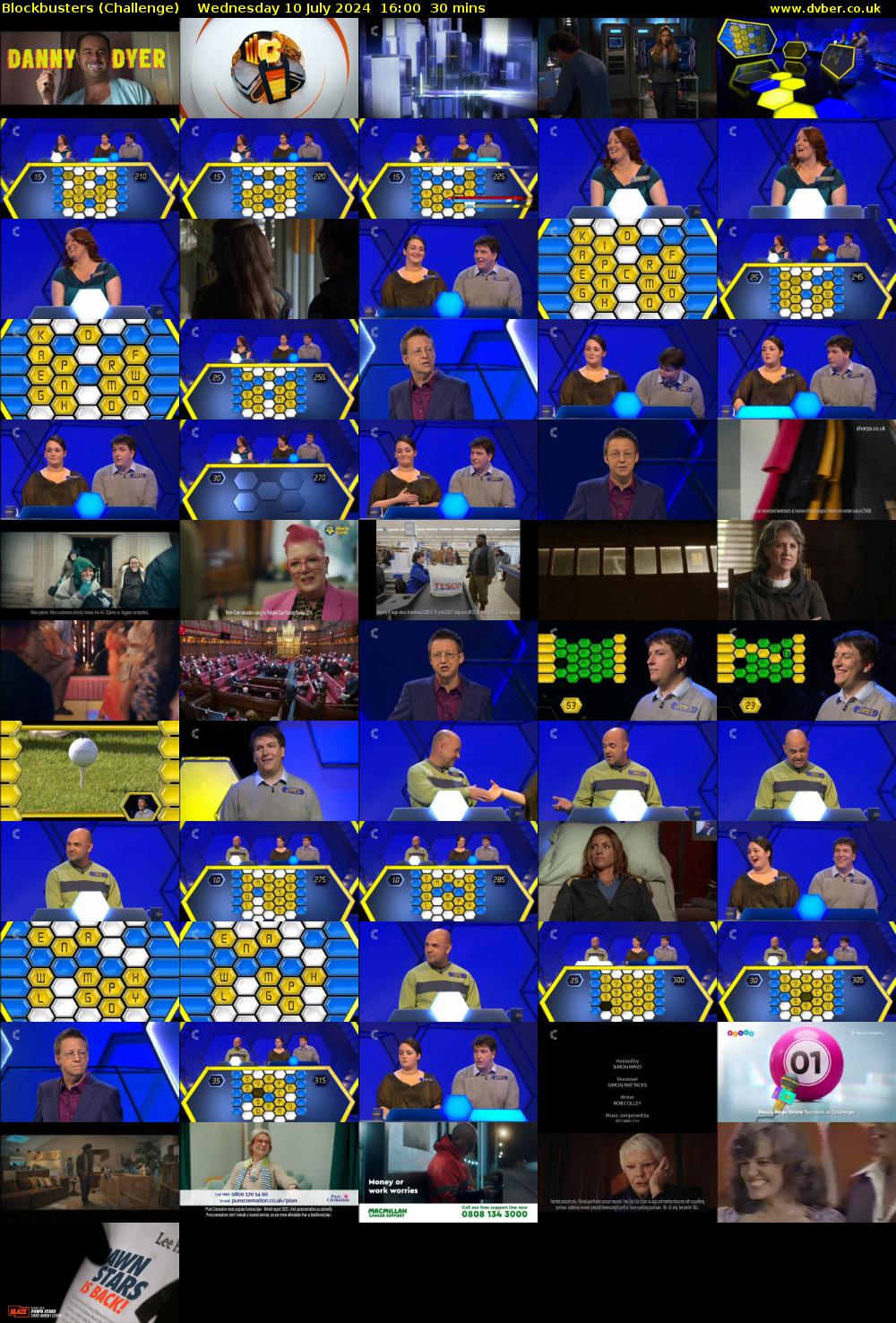 Blockbusters (Challenge) Wednesday 10 July 2024 16:00 - 16:30