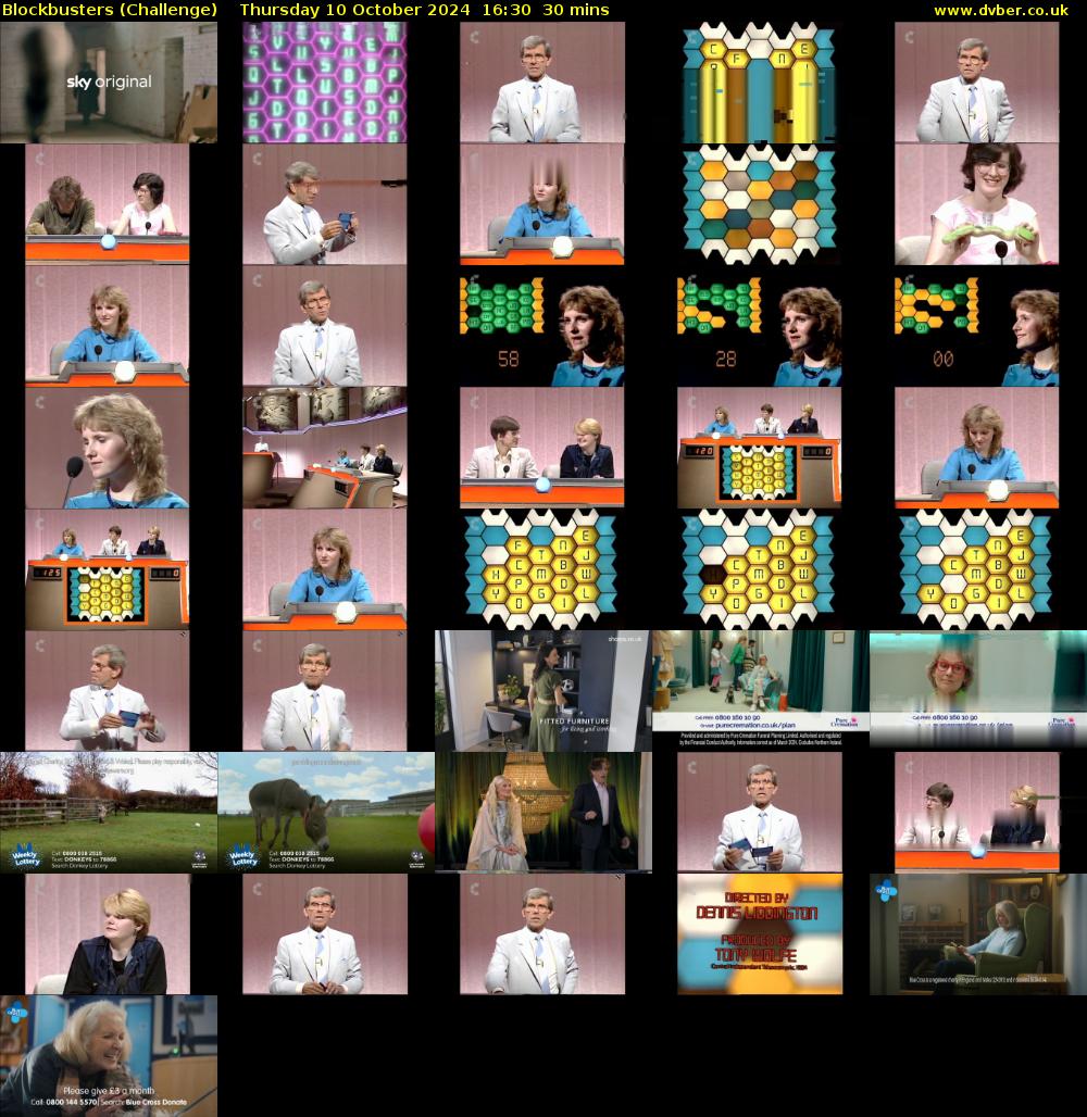 Blockbusters (Challenge) Thursday 10 October 2024 16:30 - 17:00