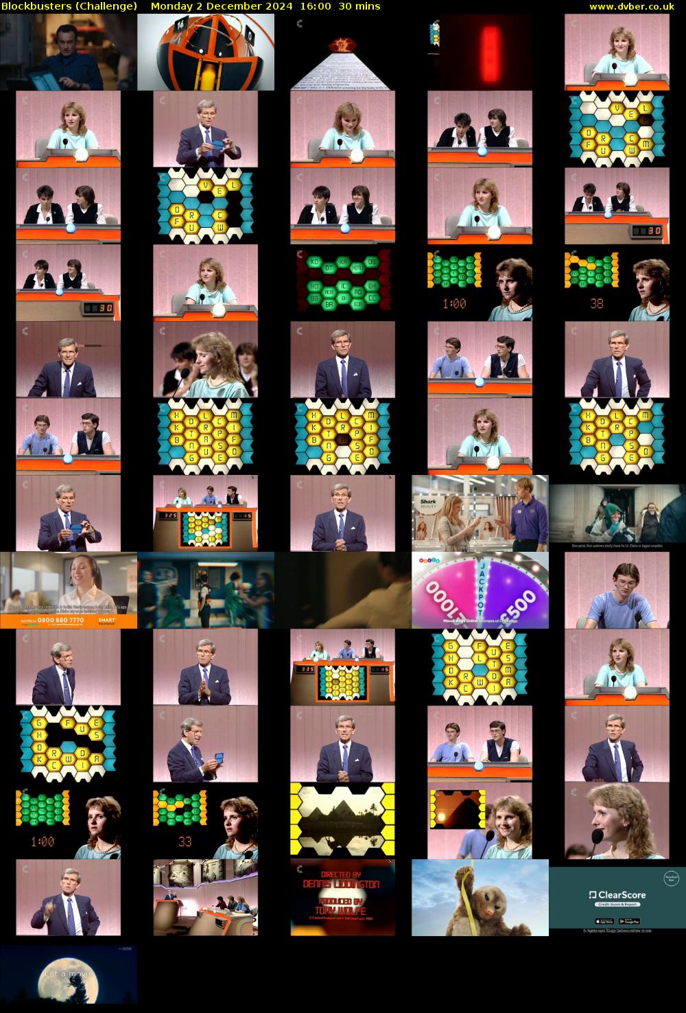 Blockbusters (Challenge) Monday 2 December 2024 16:00 - 16:30