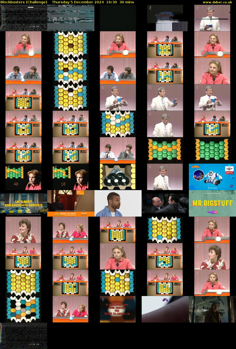 Blockbusters (Challenge) Thursday 5 December 2024 16:30 - 17:00