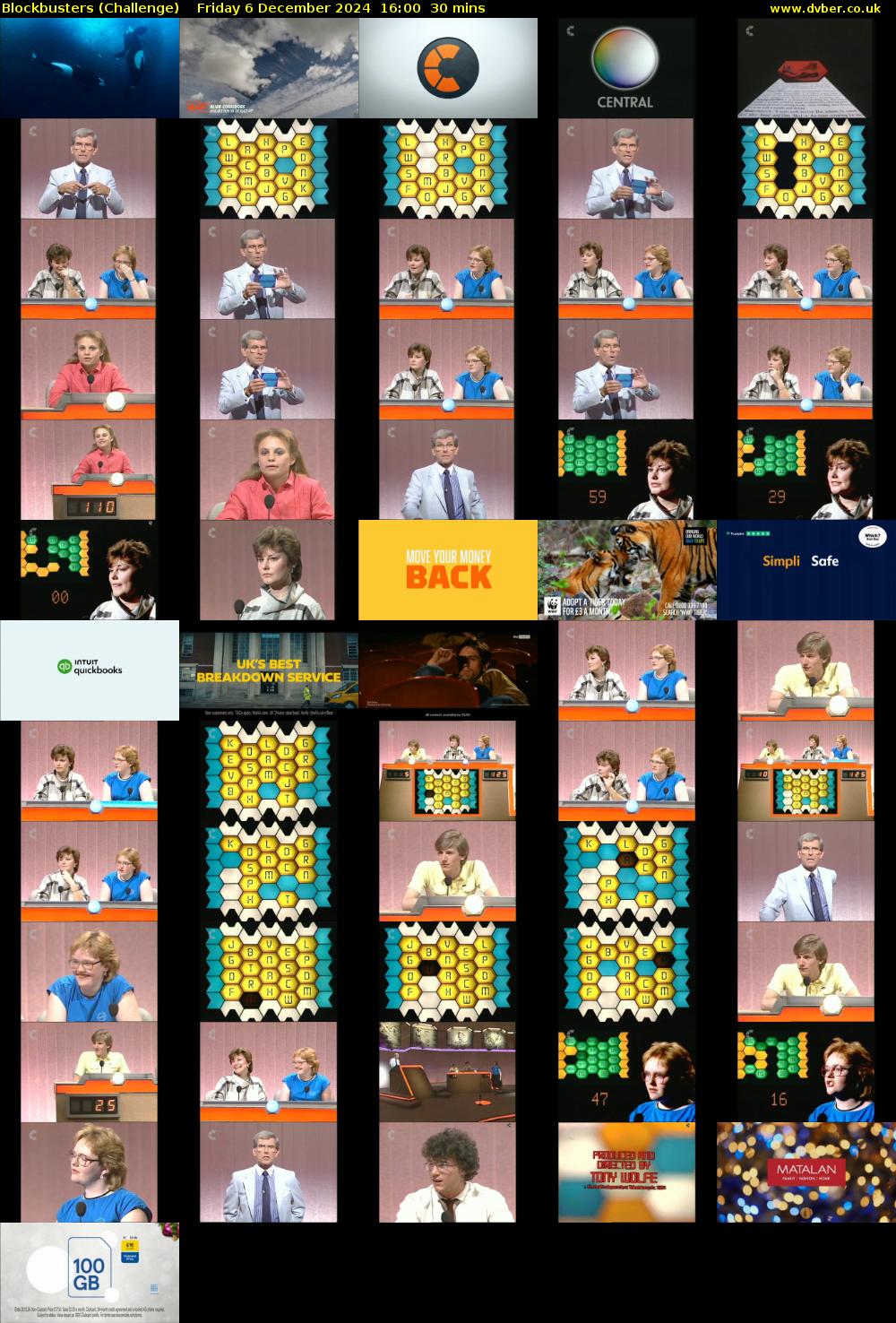 Blockbusters (Challenge) Friday 6 December 2024 16:00 - 16:30
