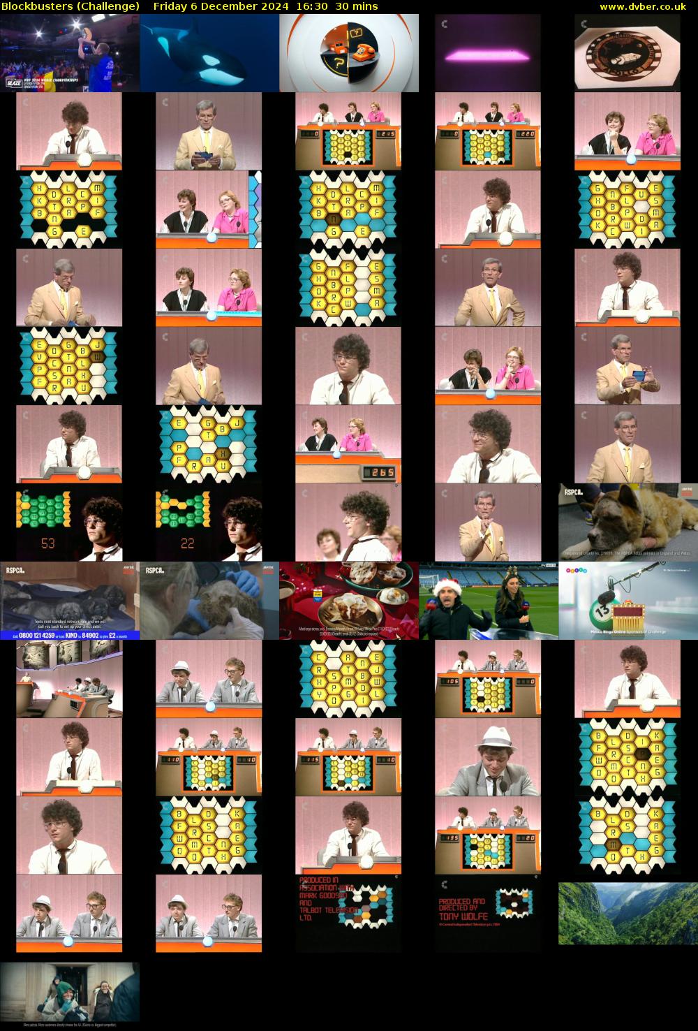 Blockbusters (Challenge) Friday 6 December 2024 16:30 - 17:00
