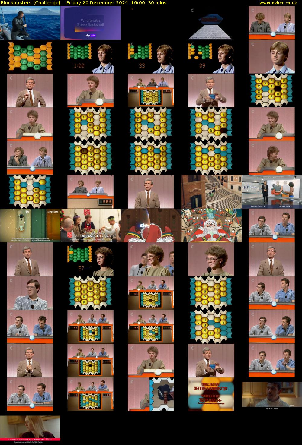 Blockbusters (Challenge) Friday 20 December 2024 16:00 - 16:30