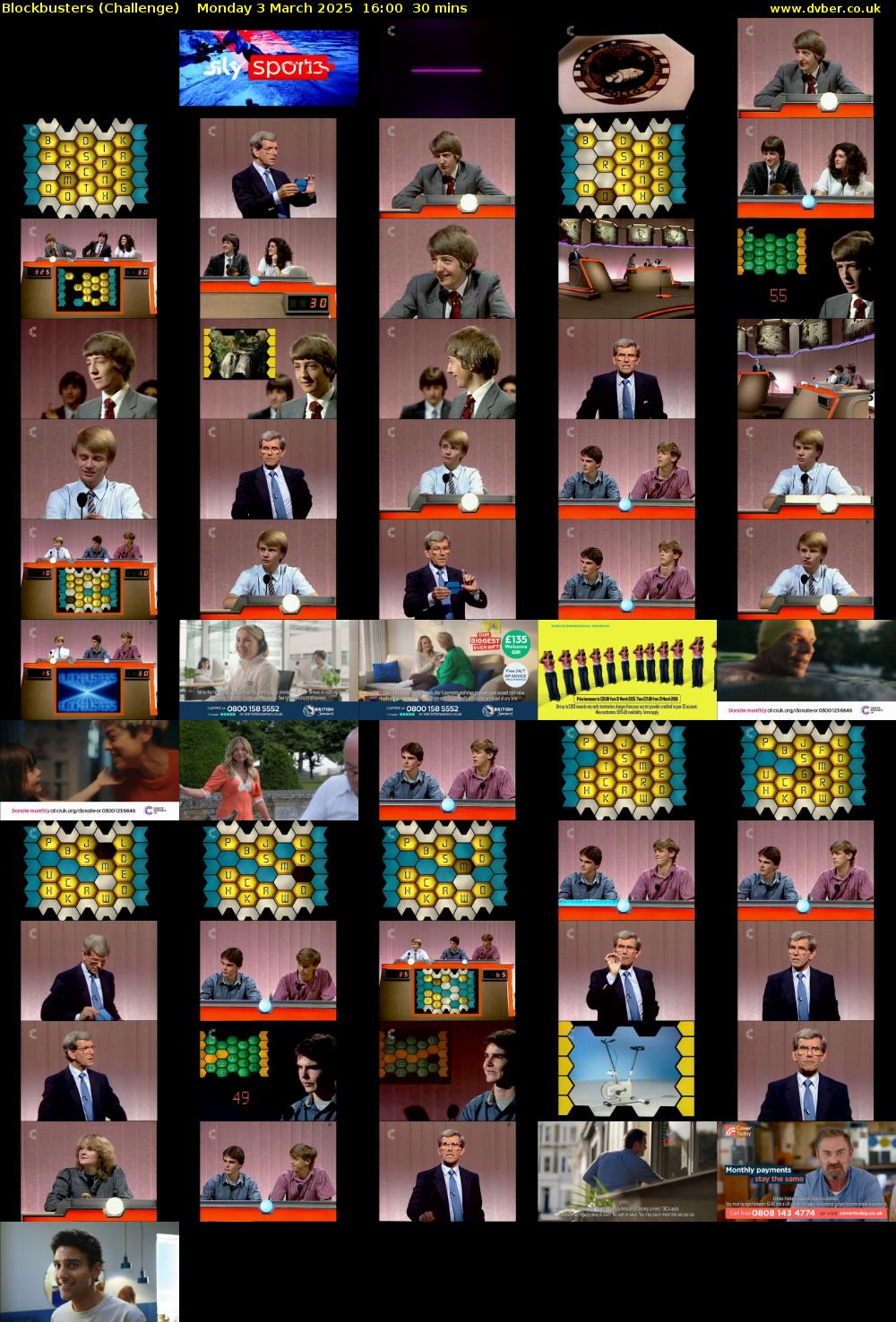 Blockbusters (Challenge) Monday 3 March 2025 16:00 - 16:30