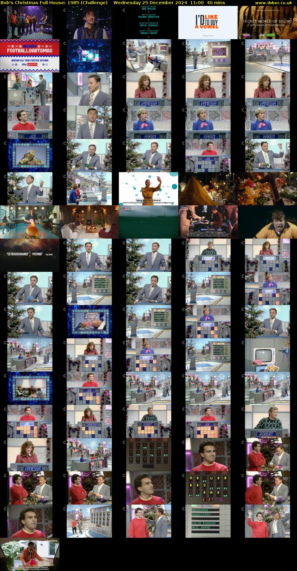 Bob's Christmas Full House: 1985 (Challenge) Wednesday 25 December 2024 11:00 - 11:40