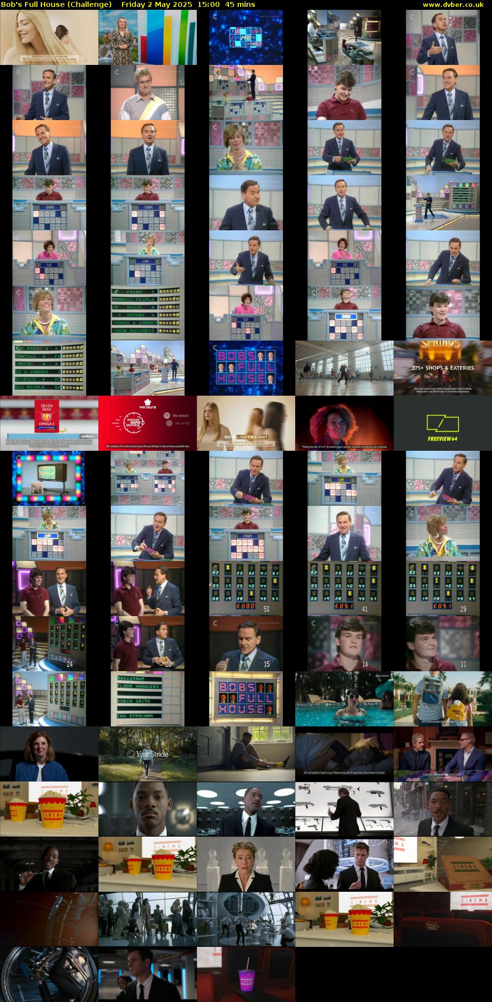 Bob's Full House (Challenge) Friday 2 May 2025 15:00 - 15:45