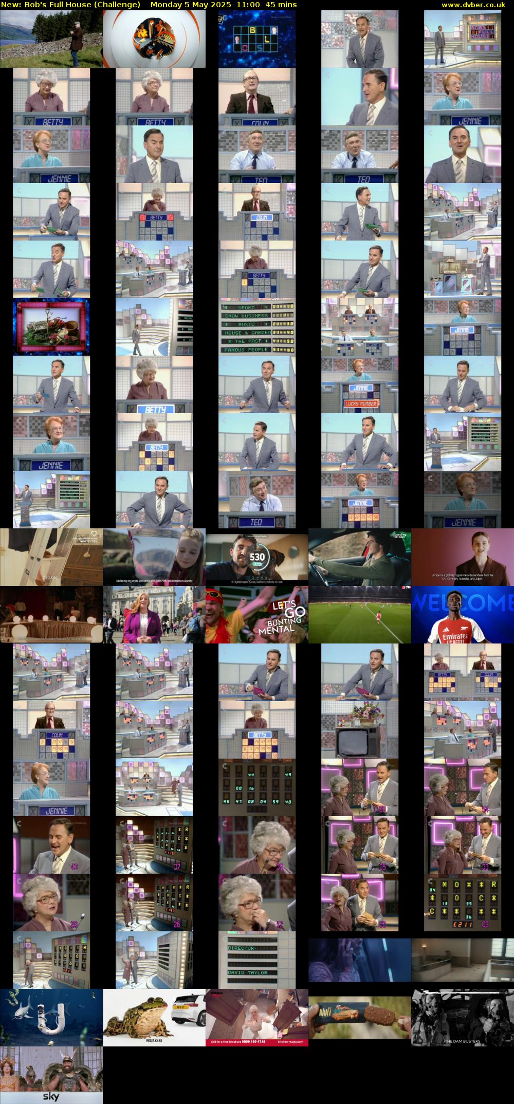 Bob's Full House (Challenge) Monday 5 May 2025 11:00 - 11:45