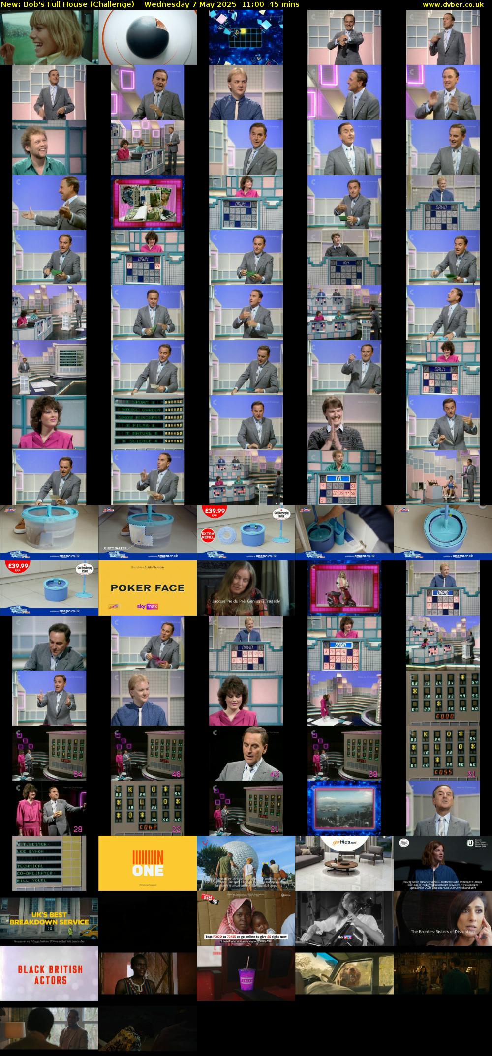 Bob's Full House (Challenge) Wednesday 7 May 2025 11:00 - 11:45