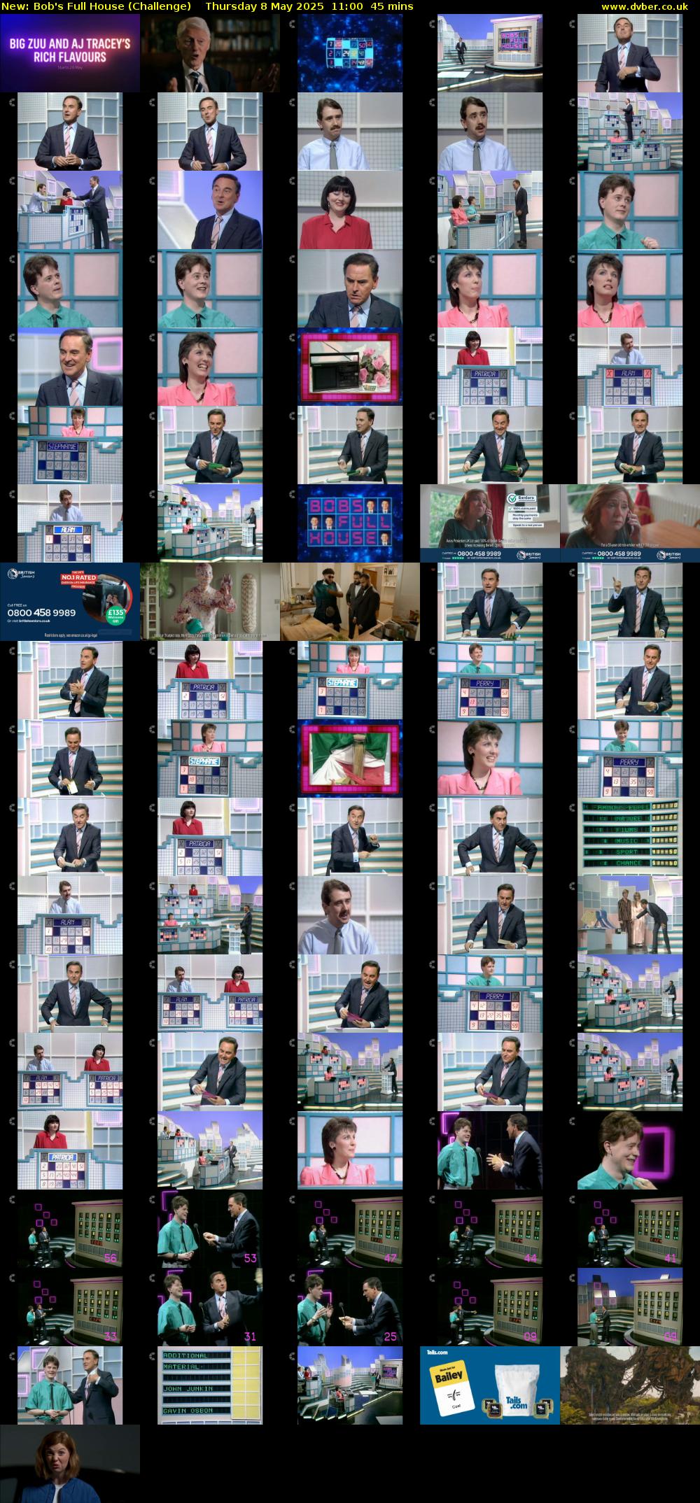 Bob's Full House (Challenge) Thursday 8 May 2025 11:00 - 11:45