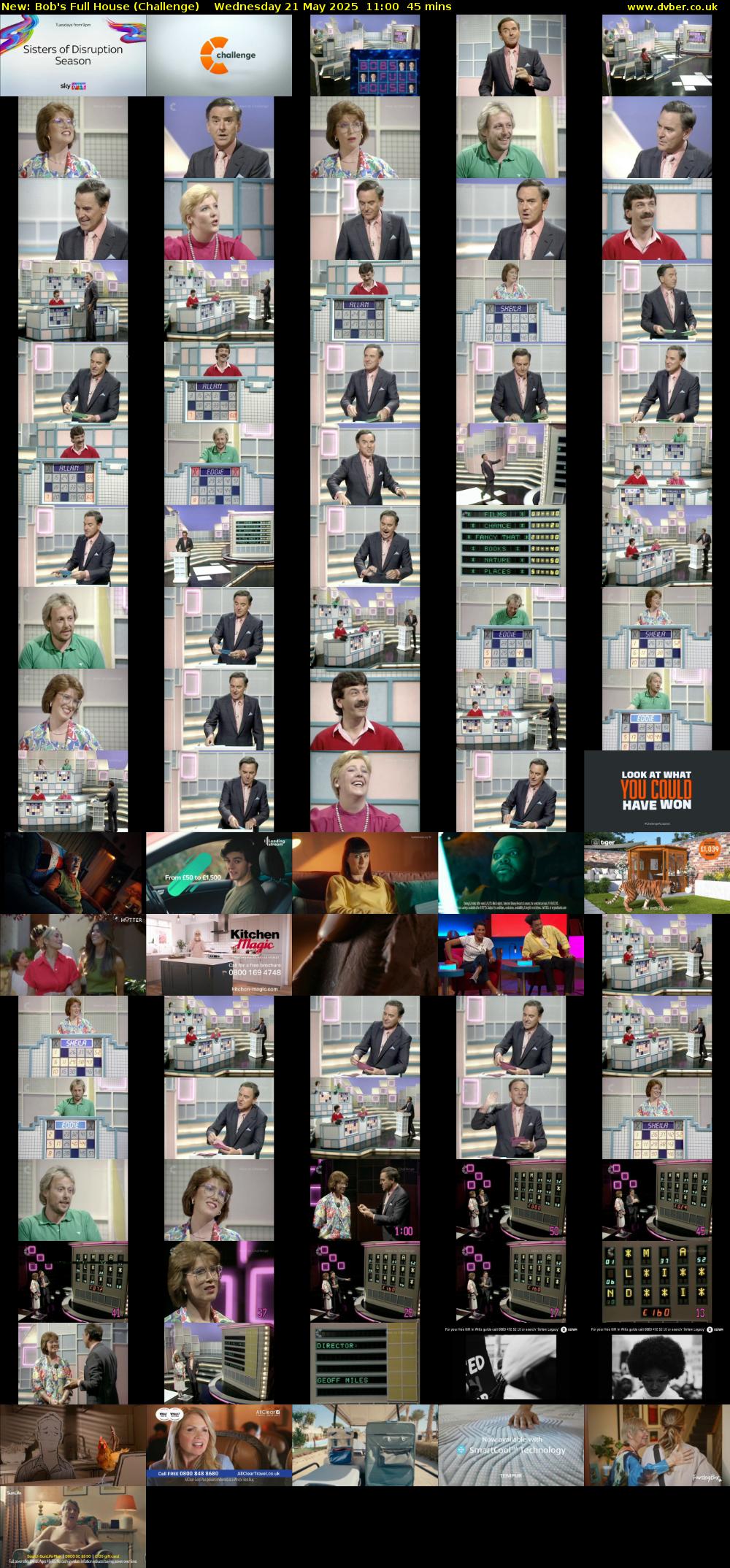 Bob's Full House (Challenge) Wednesday 21 May 2025 11:00 - 11:45