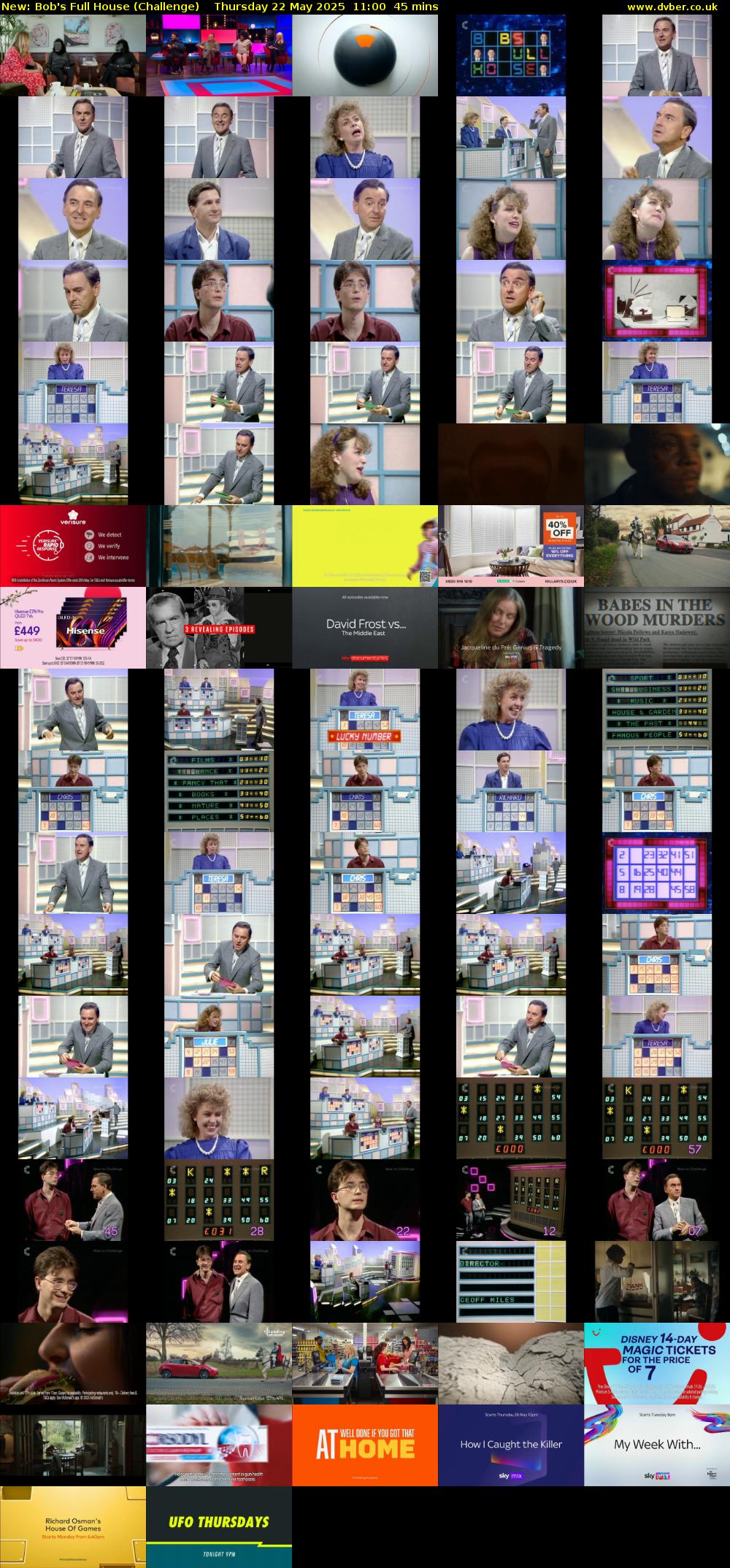 Bob's Full House (Challenge) Thursday 22 May 2025 11:00 - 11:45