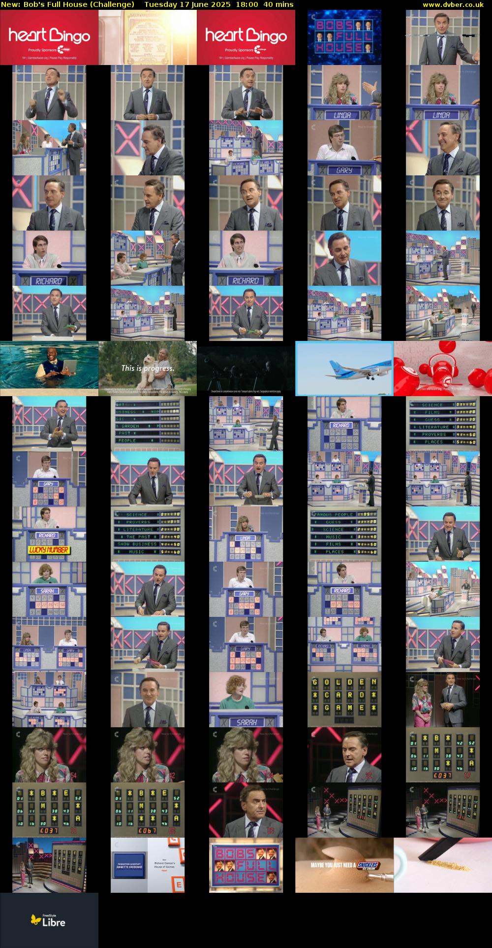 Bob's Full House (Challenge) Tuesday 17 June 2025 18:00 - 18:40