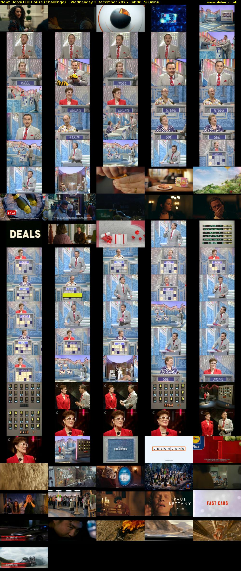 Bob's Full House (Challenge) Wednesday 3 December 2025 04:00 - 04:50