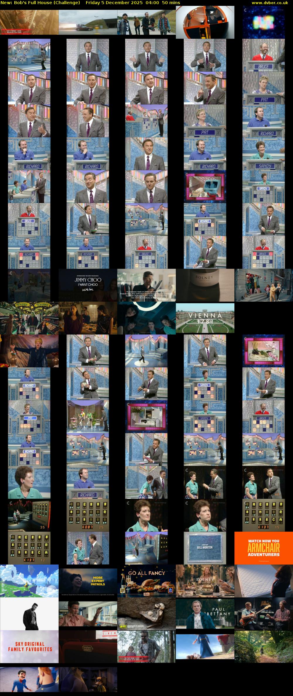 Bob's Full House (Challenge) Friday 5 December 2025 04:00 - 04:50