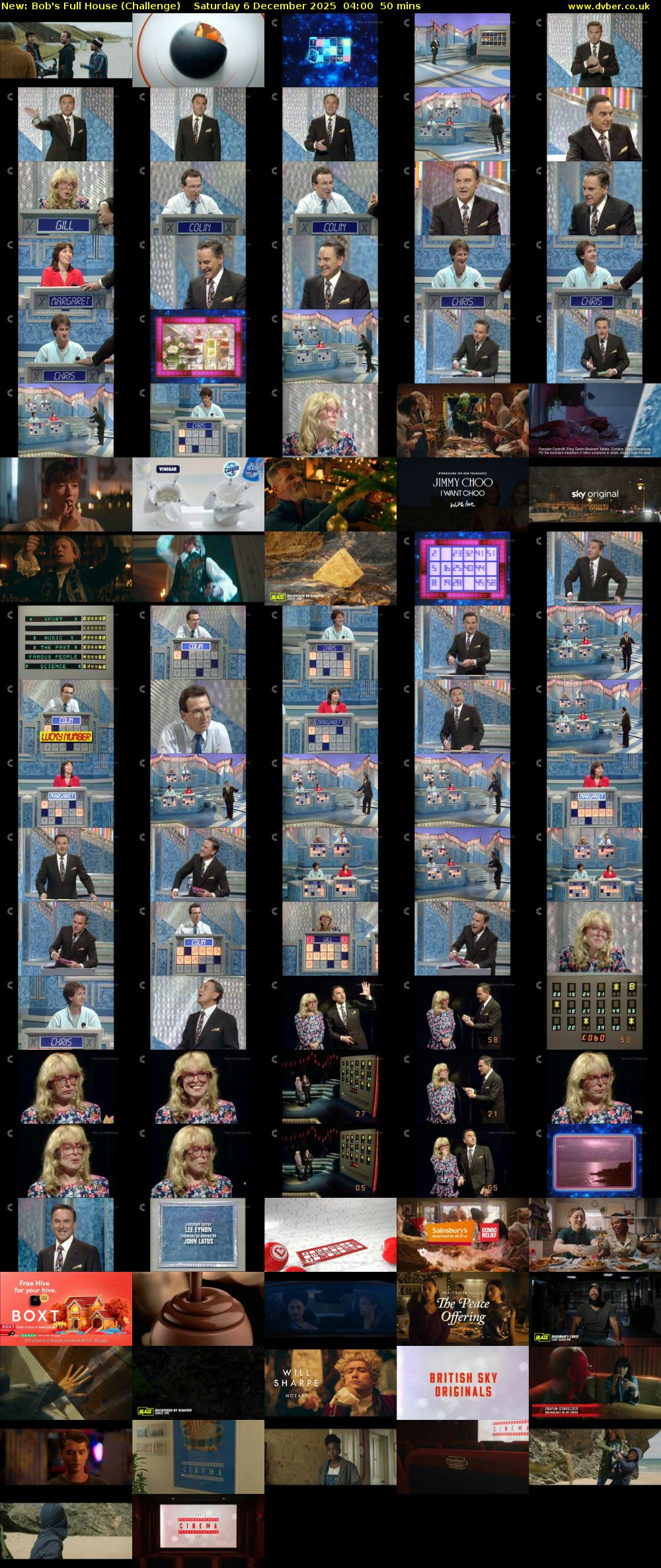 Bob's Full House (Challenge) Saturday 6 December 2025 04:00 - 04:50