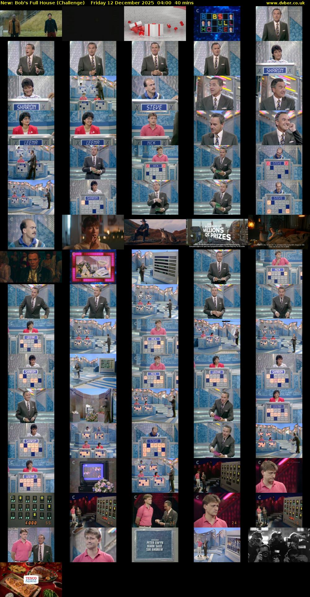 Bob's Full House (Challenge) Friday 12 December 2025 04:00 - 04:40
