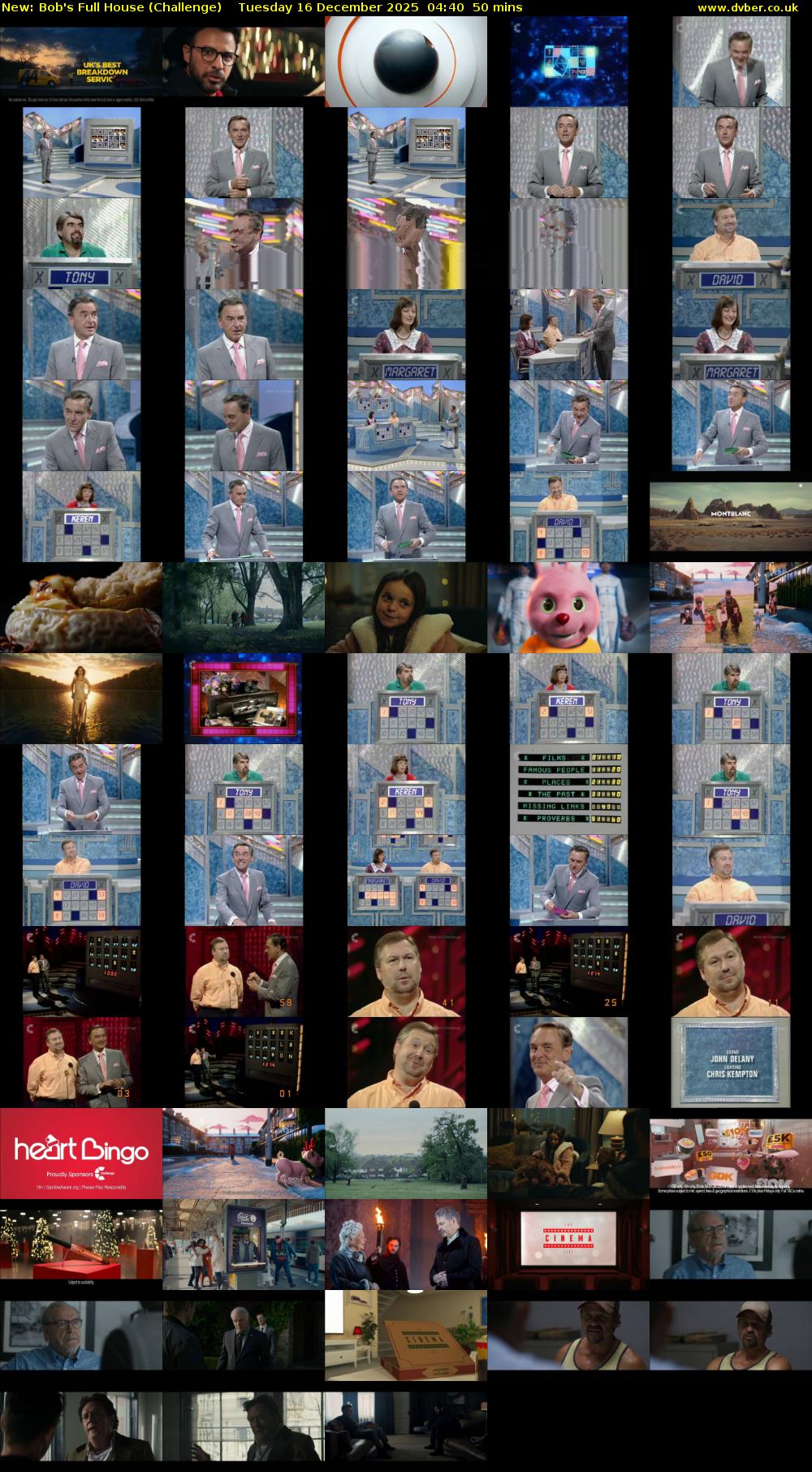 Bob's Full House (Challenge) Tuesday 16 December 2025 04:40 - 05:30