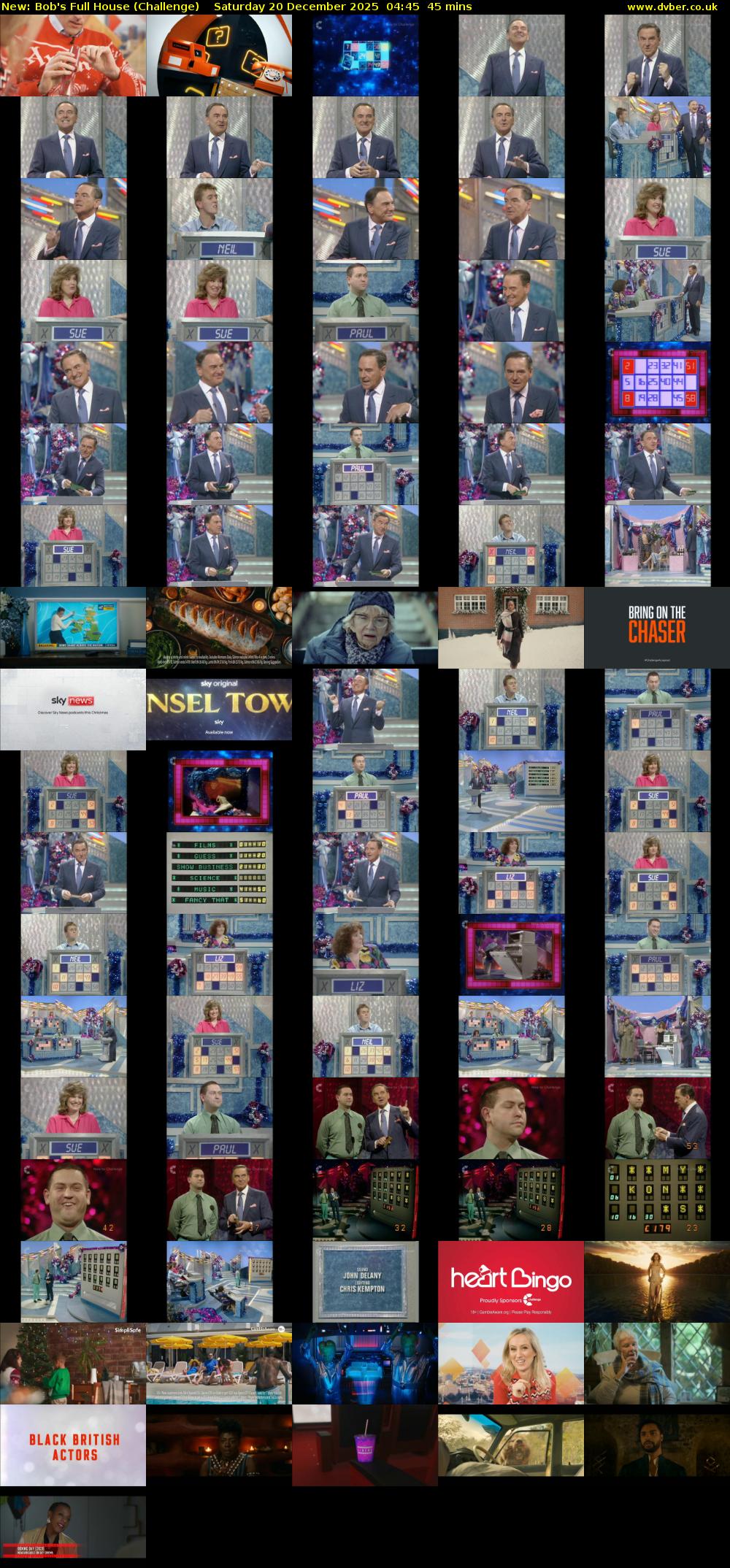 Bob's Full House (Challenge) Saturday 20 December 2025 04:45 - 05:30