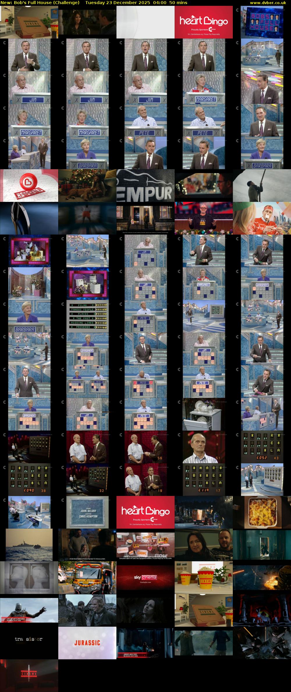 Bob's Full House (Challenge) Tuesday 23 December 2025 04:00 - 04:50