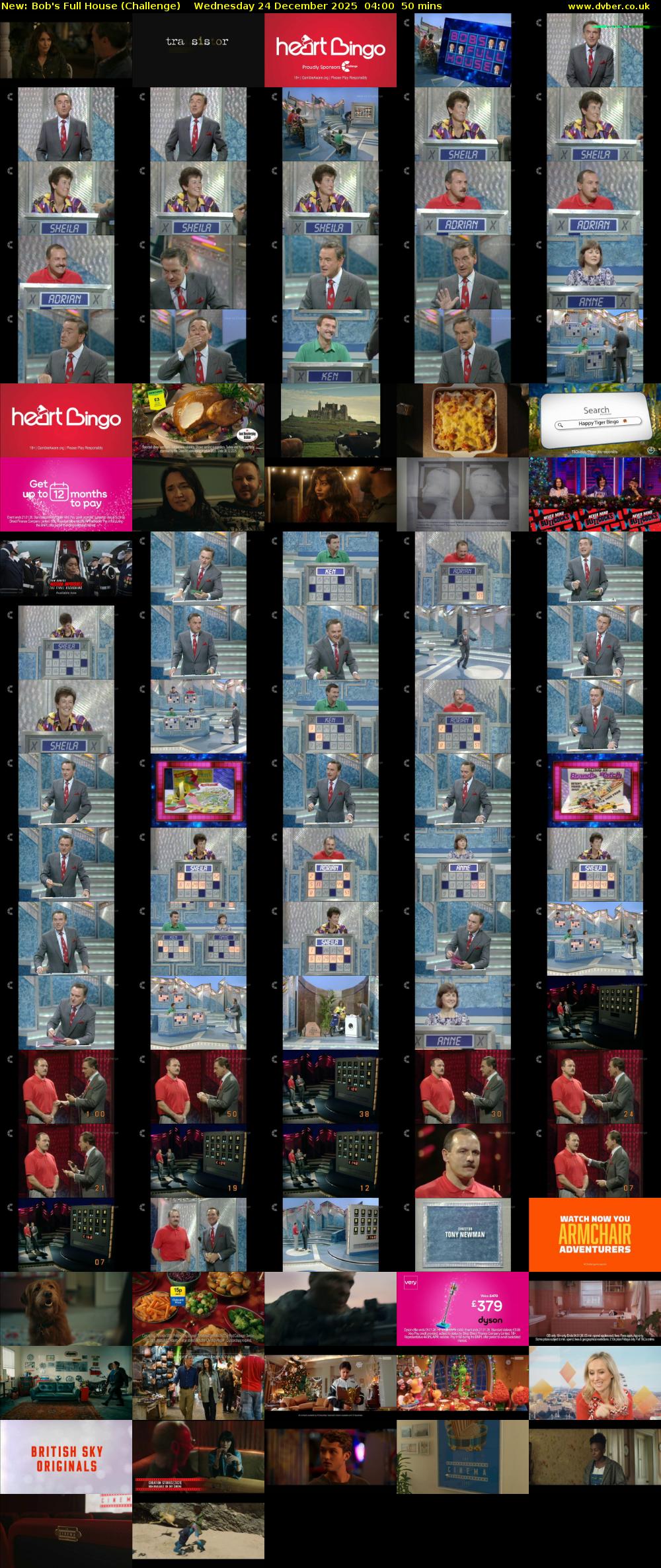 Bob's Full House (Challenge) Wednesday 24 December 2025 04:00 - 04:50